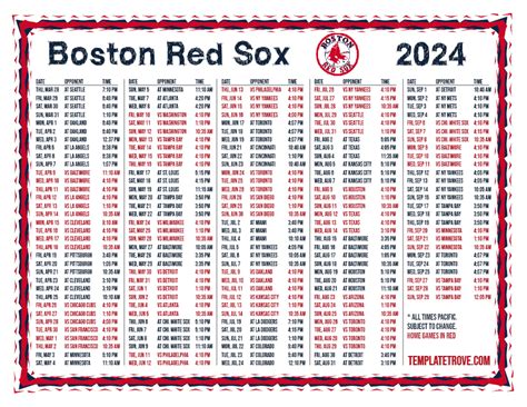 Boston Red Sox Schedule: Games, Scores & Standings .